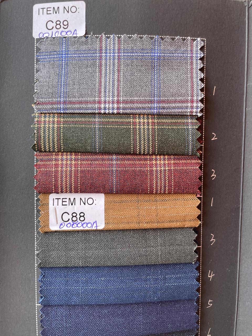 Plaid swatches